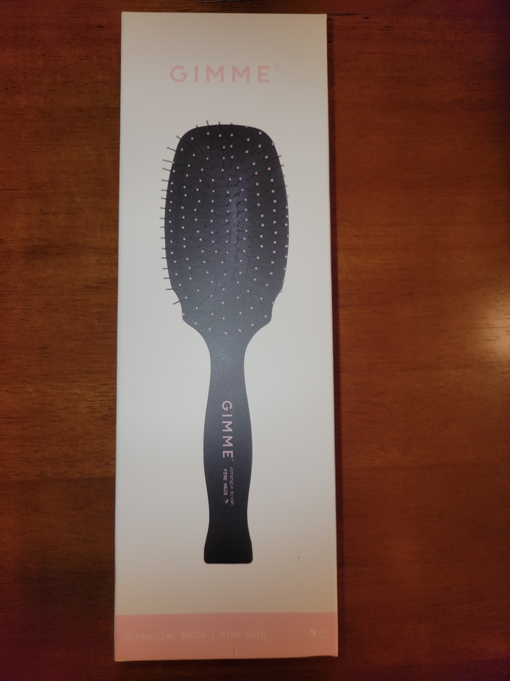 NWT Gimme Beauty Cushion Paddle Hair Brush - Detangling for Fine Hair